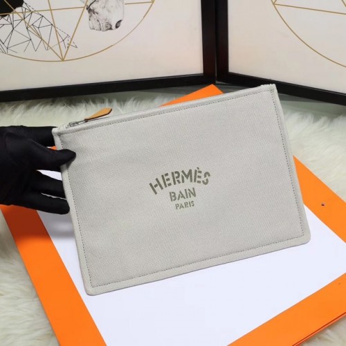 Hermes Neceser H3700 Gris Claro