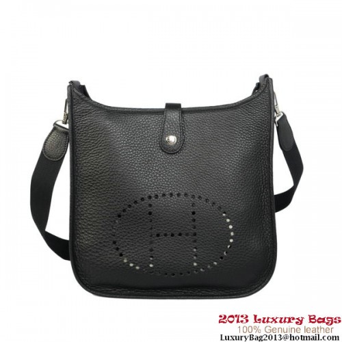 Hermes Evelyn Bolso Original Piel De Becerro H1608 Negro