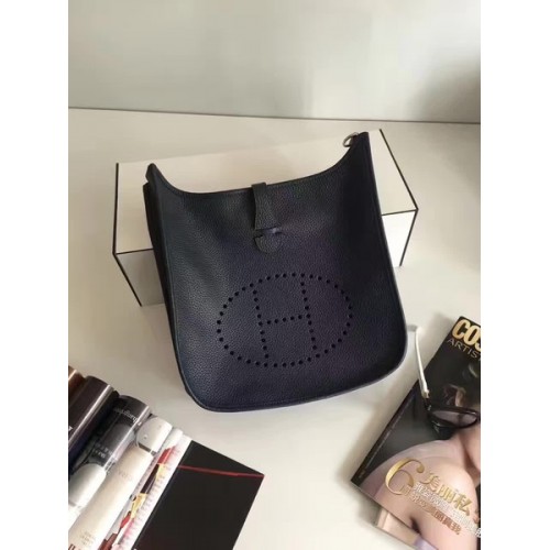 Hermes Evelyne 30cm Bolsa de mensajero E3301 Negro