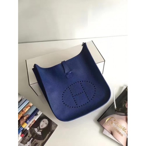 Hermes Evelyne 30cm Messenger Bag E3301 Azul