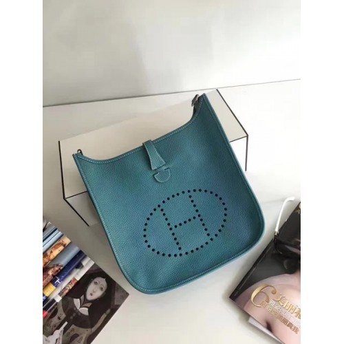 Hermes Evelyne 30cm Messenger Bag E3301 azul claro
