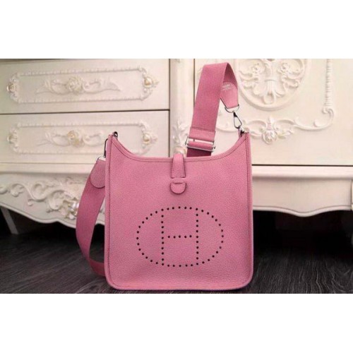 Hermes Evelyne 28cm Bolso bandolera de piel de becerro original H1188 Rosa