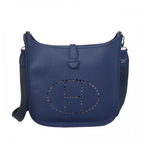 Hermes Evelyne Messenger Bag H1608 azul oscuro