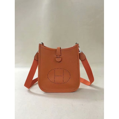 Hermes Evelyne original togo cuero mini bolso de hombro H15698 naranja