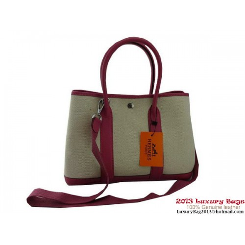 Hermes Garden Party 30CM Bolsa Tela Melocotón