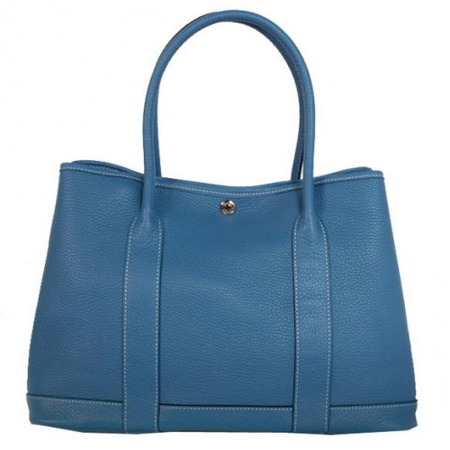 Hermes Garden Party 36CM Bolsa Clemencia Azul