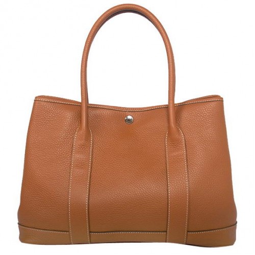 Hermes Garden Party 36CM Bolsa Clemence Camel