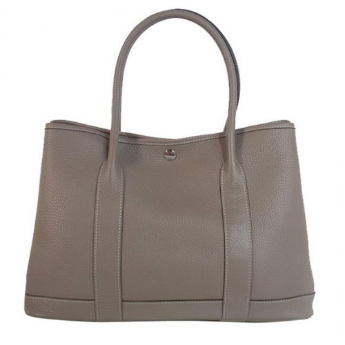 Hermes Garden Party 36CM Bolsa Clemencia Gris