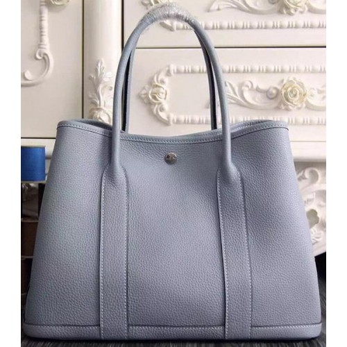Hermes Garden Party 36cm 30cm Tote Bag Cuero original SkyBlue