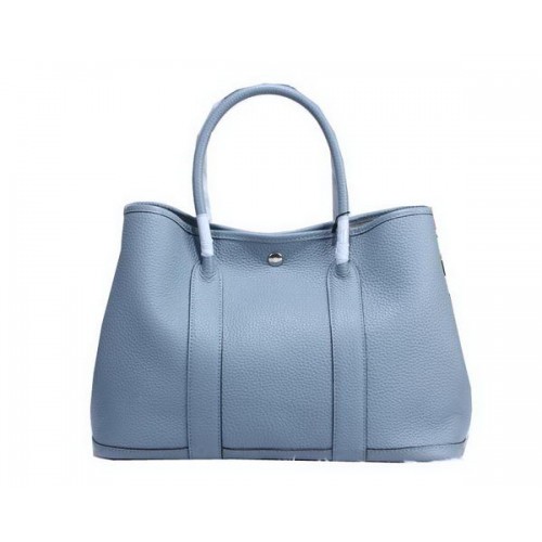 Hermes Garden Party 36cm Bolso tote de cuero granulado SKyBlue