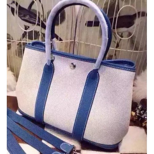 Hermes Garden Party 36cm Bolsos tote Canvas HGP1927 SkyBlue
