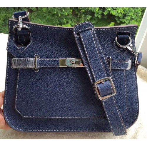 Hermes Jypsiere 31CM Bolso de hombro Piel de becerro H0880 Royal