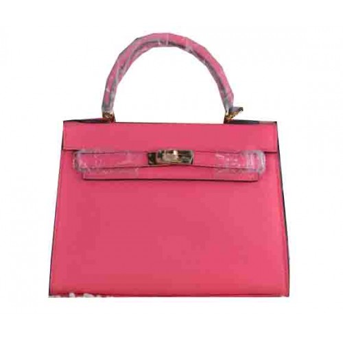 Hermes Kelly 22cm Bolso tote Piel de becerro Rosy