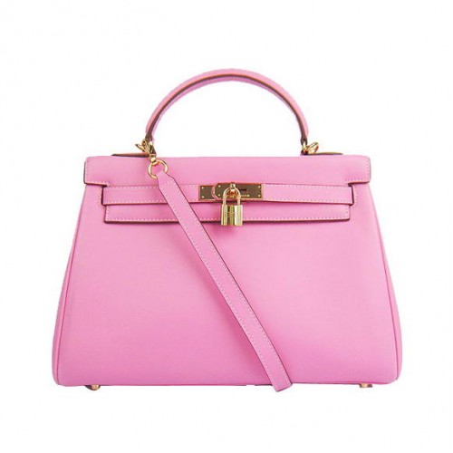 Hermes Kelly 32cm Bolsos Togo Cuero 6108 Rosa Dorado