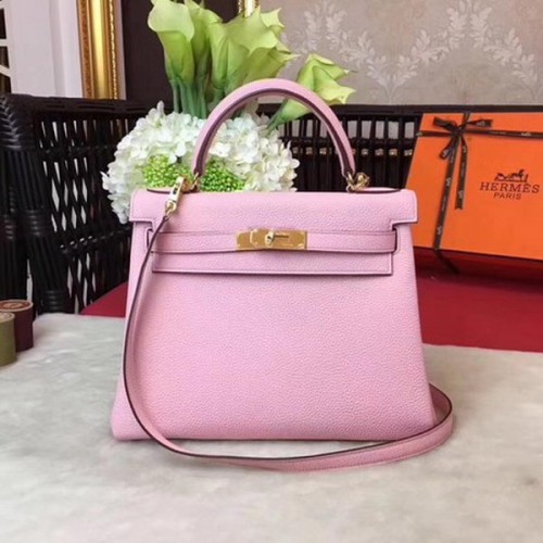 Hermes Kelly 32cm Bolso de Hombro TOGO Cuero KY32 Rosa