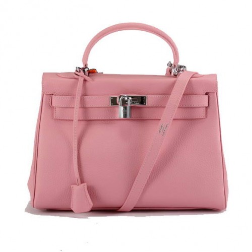 Hermes Kelly 32cm Togo Bolsos de cuero 6018 Rosa Plata