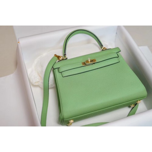 Hermes Kelly Togo Cuero H5600 verde