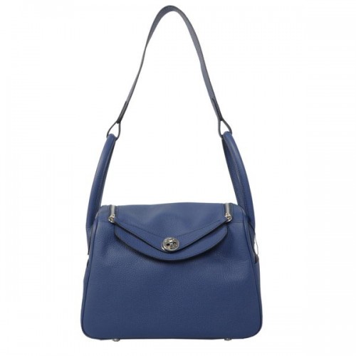 Hermes Lindy 30CM Havanne Bolsa de hombro RoyalBlue