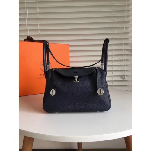 Hermes Lindy Original Togo Bolso de cuero 5086 Negro