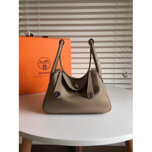 Hermes Lindy Original Togo Bolso de cuero 5086 Gris