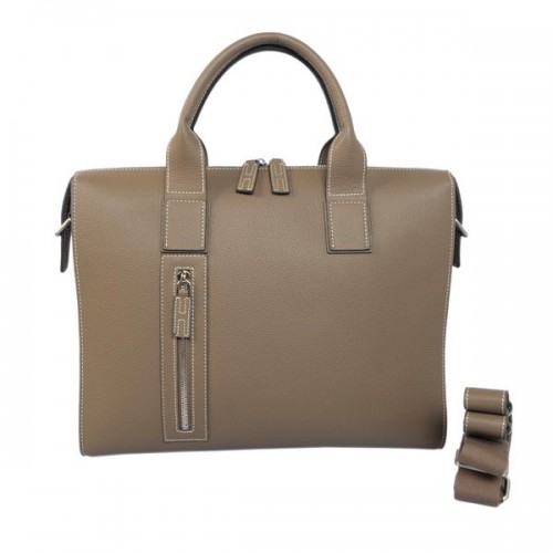 Maletín Hermes Hombre Piel De Becerro H1705 Caqui