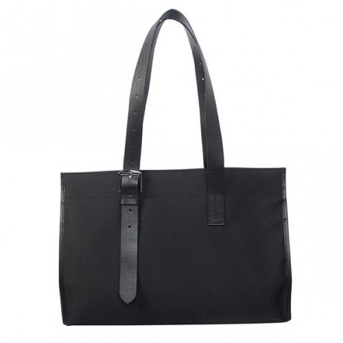 Hermes Bolso de Hombro Lienzo Cuero H1674B Negro