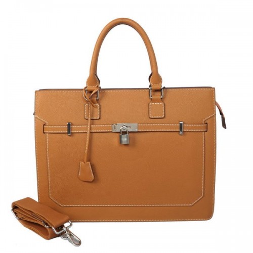 Hermes Hombre Kelly Maletín Piel De Becerro H5229 Camel