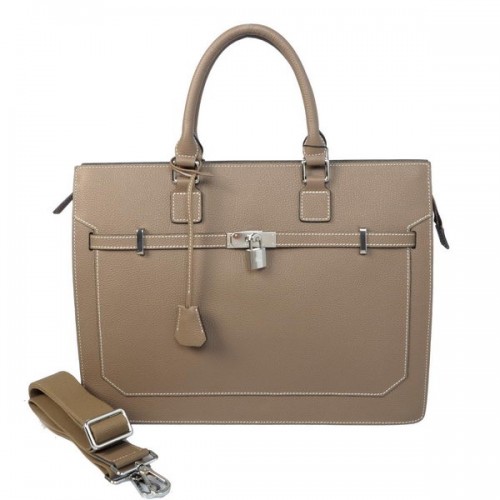 Hermes Hombre Kelly Maletín Calf Leather H5229 Gris