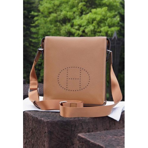Hermes Messenger Bag Original Piel De Becerro H80014 Trigo