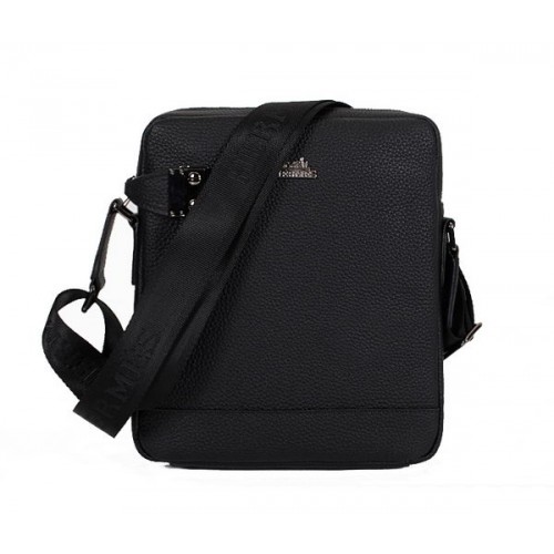 Hermes Original piel de becerro Messenger Bag M33994 Negro