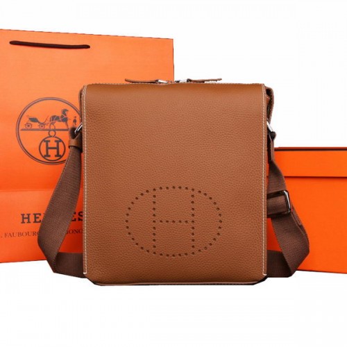 Hermes Original piel de becerro Messenger Bag M86681 Trigo