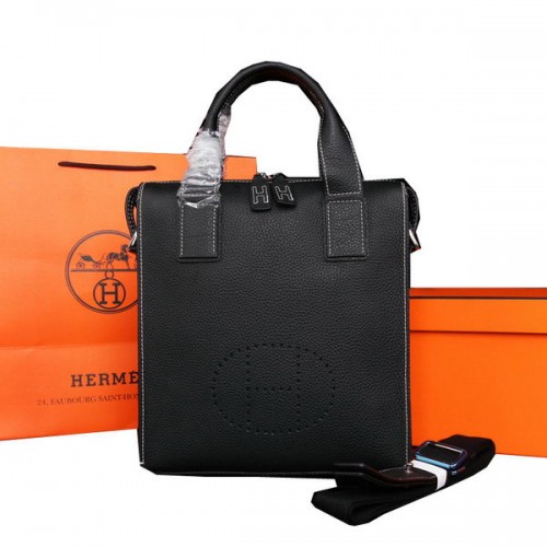 Hermes Original piel de becerro bolso de mano M86682 negro