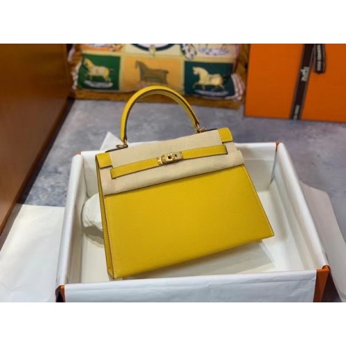 Hermes Original Epsom Leather KEL2578 limón