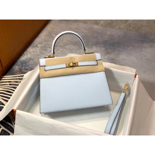 Hermes Original Epsom Leather KEL2578 azul claro