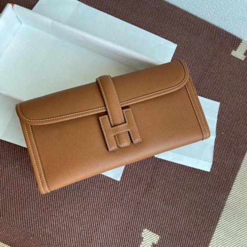 Hermes Original Espom Leather Clutch 37088 marrón