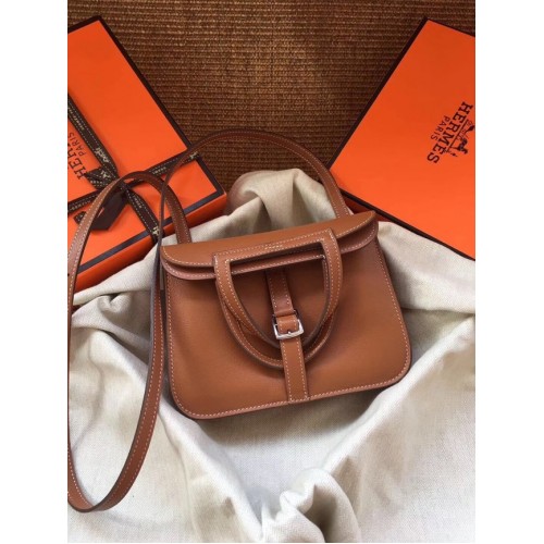 Hermes Original Halzan mini bolso H069523 marrón