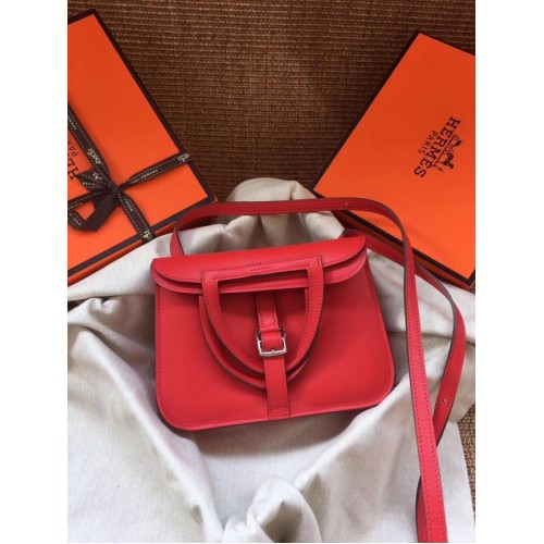 Hermes Original Halzan mini bolso H069523 rojo