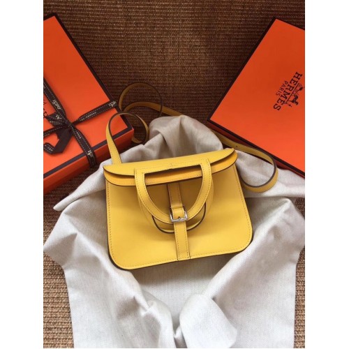 Hermes Original Halzan mini bolso H069523 amarillo