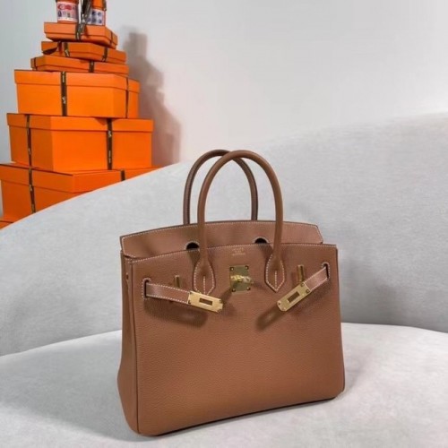 Hermes Original Togo cuero HB30O marrón