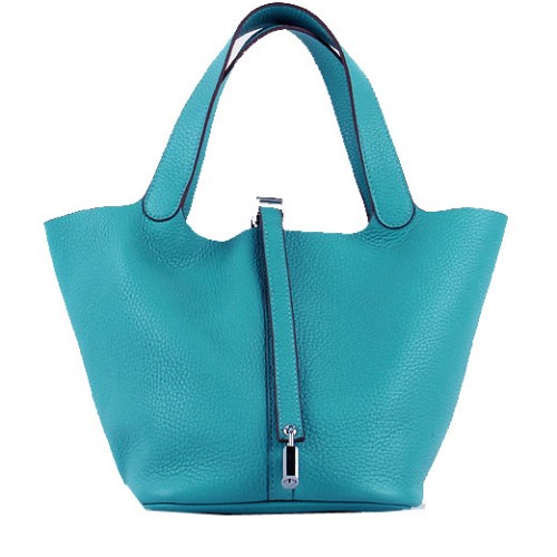Bolso Hermes Picotin Lock MM en cuero original H8616 Verde