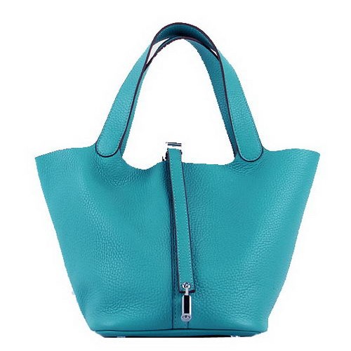 Hermes Picotin Lock MM Bolsas Clemence Leather H8616 Verde