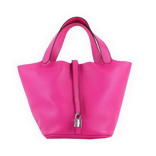 Hermes Picotin Lock MM Bolsas Clemence Leather H8616 Rose