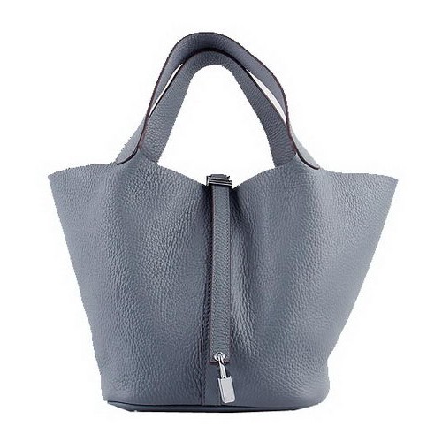 Hermes Picotin Lock PM Bolsas Clemence Cuero H8615 Gris