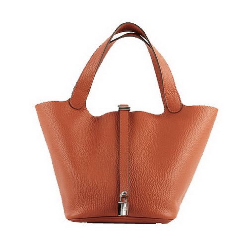 Hermes Picotin Lock PM Bolsas Clemence Cuero H8615 Naranja