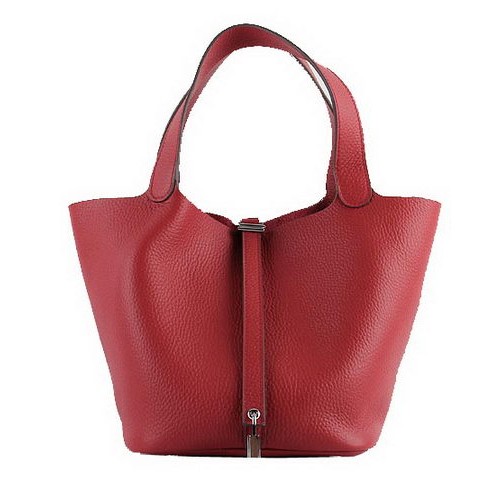 Hermes Picotin Lock PM Bolsas Clemence Cuero H8615 Rojo