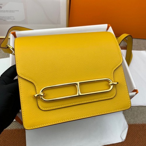 Hermes Roulis 19cm Evercolor 9D H9003 Oro Amarillo