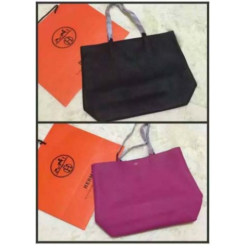 Bolso Hermes Shopper de doble cara Original Leather HS1209 Black&Peach