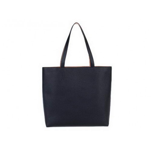 Hermes Shopping Bag 36CM Totes Clemencia Cuero Negro