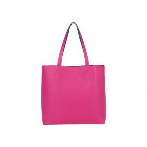 Hermes Shopping Bag 36CM Totes Clemence Leather Rosy