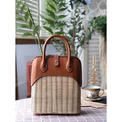 Hermes kelly bolsa de picnic 9811 marrón